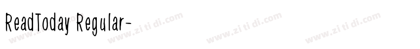 ReadToday Regular字体转换
